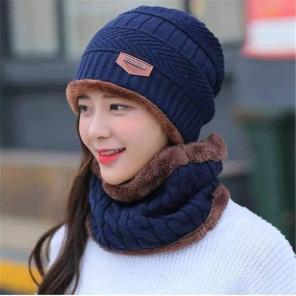 Premium Knitted Beanie Cap, Neck Gaiter .