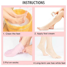 01 Pair - Silicone Foot Care Socks Anti Cracking Moisturizing Gel Socks